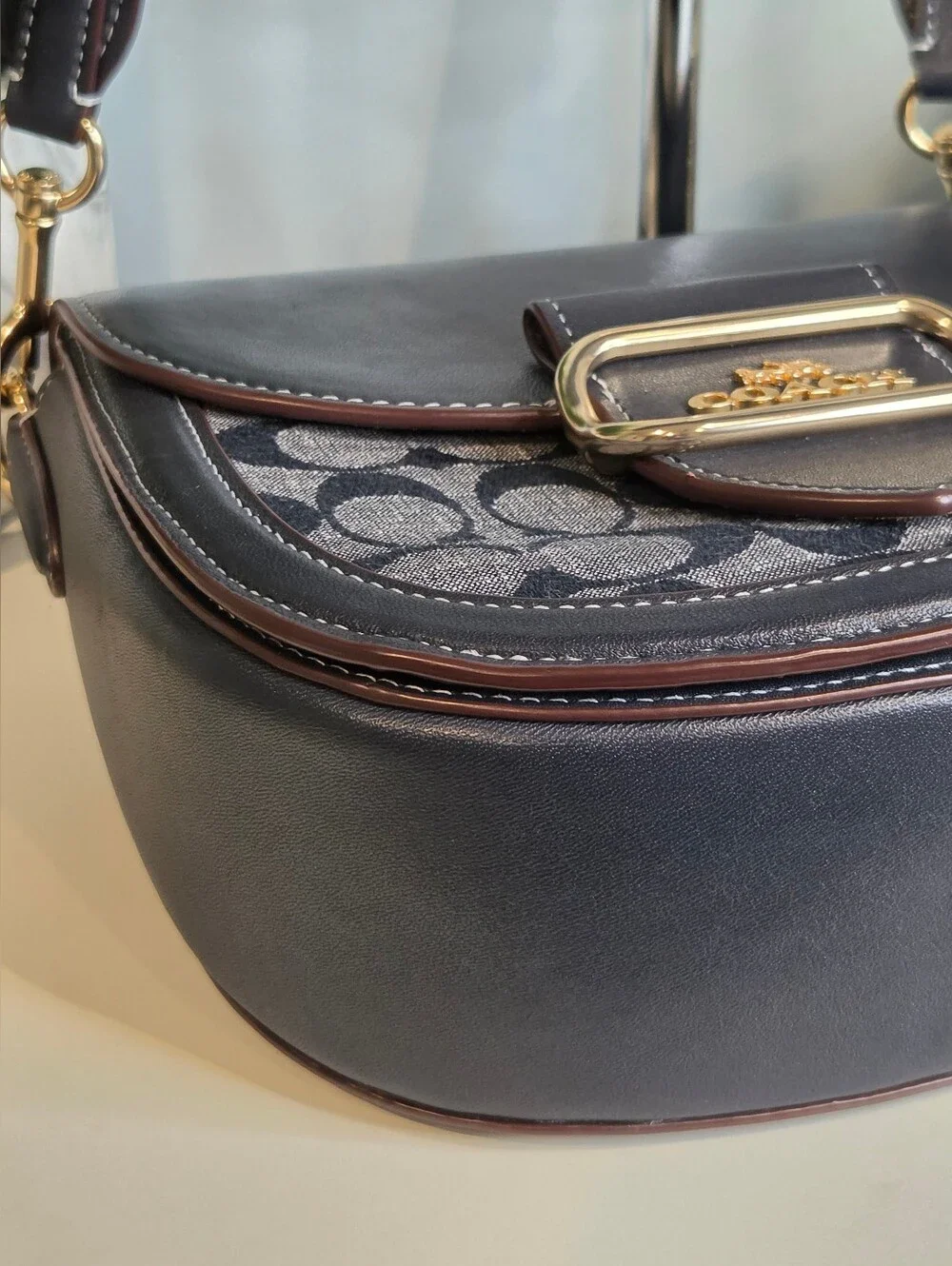Coach Morgan Saddle Bag In Signature Chambray (Style CH143)